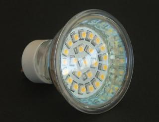 LED 30SMD GU10 - 230V LED žárovka 1,5W s paticí GU10, 120lm