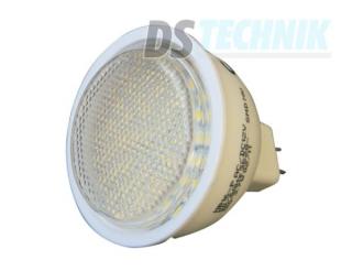 LED 60SMD MR16 - 12V LED žárovka 3,7W s paticí MR16, 255lm Barva: Bílá studená