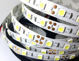 LED ASN5050-60 metráž - svit bílá neutrální - libovolně dlouhý světelný LED pásek v cívce, bez izolace - cena za 1m Barva: Bílá neutrální
