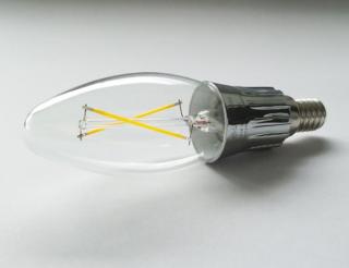 LED Filament C3W E14BT - 3W designová LED žárovka se závitem E14, 330lm, svit bílá teplá