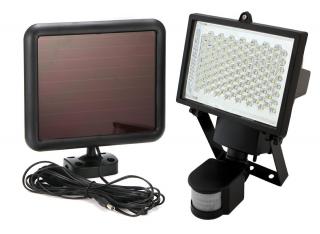 LED Flood 120 PIR Solar ZD45A - venkovní bateriový LED reflektor se solárním panelem a pohybovým PIR čidlem