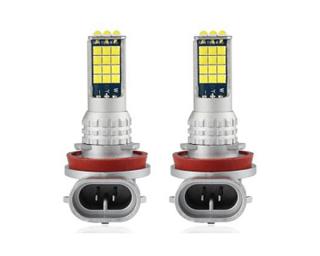 LED H11-2x30 - sada dvou LED žárovek 15W do auta s paticí H11 a H8, svit 3600lm