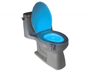 LED TOALET 16 RGB, barevné LED světlo na wc s pohybovým sensorem - 8 barev
