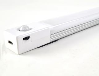 LED Underlight RY 200MM -  nabíjecí, bateriové LED svítidlo lineární s pohybovým PIR spínačem, USB nabíjení, délka 20cm