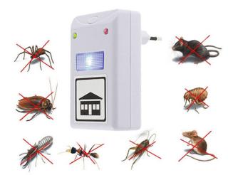 Pest Repeller 230V LED - Elektronická moskytiéra - ultrazvukový odpuzovač polétavého hmyzu a pavouků do zásuvky 230V