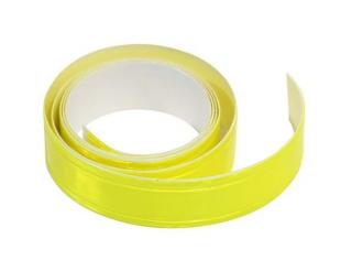Reflexní lepící pásek 2x90 - samolepící reflexní pásek pásek 2cm šířka, 90cm délka, barva bílá a žlutá Barva: Žlutá