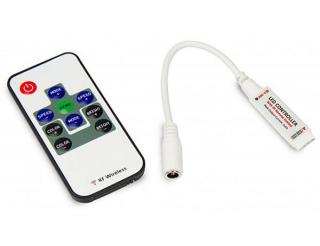 RGB kontroler RF mini - RF dálkový regulátor RGB LED žárovek a strip pásků 3x4A