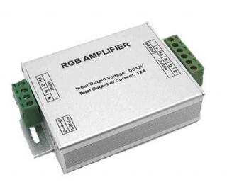 RGB zesilovač 144W - Tříkanálový 12V a 24V zesilovač pro zvýšení výkonu RGB kontroleru LED pásků RGB, max 144W