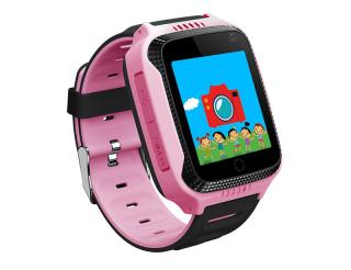 Smartwatch G900A, 2G Dětské, chytré hodinky, SOS tlačítko, svítilna, sledování polohy GPS, LBS Barva: Růžová