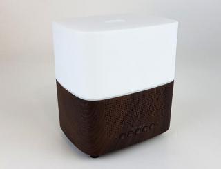 Speaker Aroma Diffuser 300ML, vibrační ultrazvukový difuzér pro aromatherapii a bluetooth reproduktor Barva: Světlé dřevo