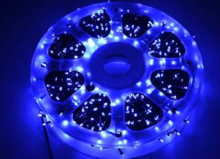 VOR 100M-1000 - venkovní vánoční řetěz 100m, 1000x LED, svit bílá, bílá teplá a modrá, světelné programy Barva: Modrá