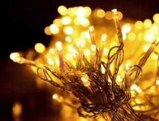 VOR 10M - vánoční osvětlení - vánoční světelný řetěz 10m venkovní, IP44, svit bílá studená a bílá teplá, 8 programů Barva: Bílá teplá