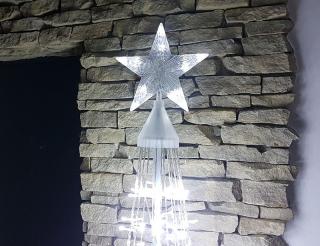 VOR STROM 480-2M Záblesk - vánoční dekorace - svítící strom se záblesky, výška 1,4 a 2m dle sestavení, nap. ze zásuvky 230V, svit bílá studená, bílá…