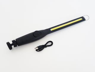 YH 821, Pracovní, přenosná, dobíjecí LED svítilna s regulací svitu, kloubový držák s magnetem
