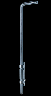 Zemní zarážka 67A-200 LONG - zemní otočná pozinkovaná petlice s dlouhou rukojetí, délka 200, 300 a 500mm Velikost: 500