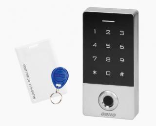 ZS 822 - autonomní dotyková vstupní klávesnice, čtečka RFID karet a čtečka otisků prstů