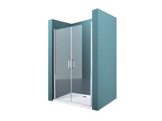 Trend 100 - sprchové dvoukřídlé dveře 97-101x185 cm  čiré bezpečnostní sklo 6 mm. Sprchové dveře můžete instalovat na vaničku a nebo přímo na dlažbu