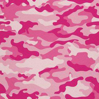Látka s potiskem nepromokavý polyester - Růžová kamufláž