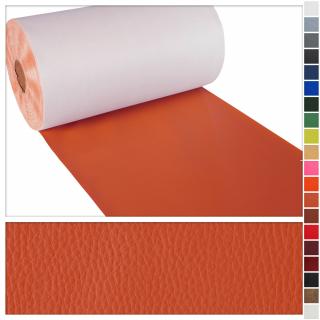 Umělá kůže BIZON DIY, šířka: 14cm x 300cm - Oranžová