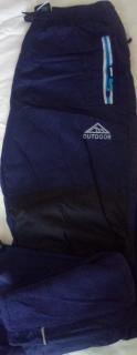 Kugo zateplené šusťákové kalhoty (DK7098M) Barva: Tmavě modrá s modrým, Velikost: 140