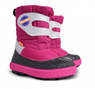 DEMAR - Dětské zimní sněhule BABY SPORTS 1506 A růžové