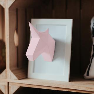 Jednorožec Mini – růžový | Papírový model | PaperTime