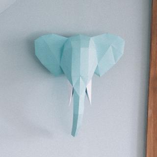 Slon – modrý | Skládačka z papíru | PaperTime