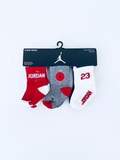 Air Jordan Air Jordan 23 Jumpman Multi stylové dětské sportovní ponožky 6 párů - 15 / Vícebarevná / Air Jordan / Chlapecké