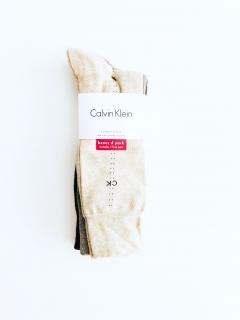 Calvin Klein Calvin Klein Crew Logo Multi pohodlné vysoké ponožky s logem CK 4 páry - UNI / Vícebarevná / Calvin Klein