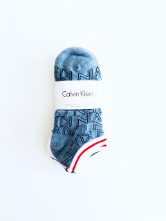 Calvin Klein Calvin Klein Crew Logo Multi stylové nízké ponožky s motivem a nápisem 6 párů - UNI / Vícebarevná / Calvin Klein