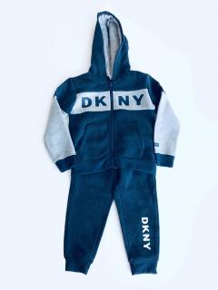 DKNY DKNY Logo Blue stylová tmavě modrá mikina a tepláky souprava 2 ks - Dítě 4-5 let / Tmavě modrá / DKNY / Chlapecké