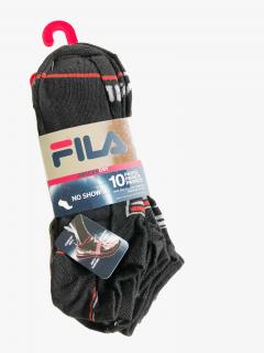 Fila Fila Absorb DRY sportovní funkční ponožky s logem 10 párů - 38-46 / Černá / Fila