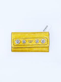 Guess Guess Anne Marie Yellow stylová peněženka s logem - UNI / Žlutá / Guess