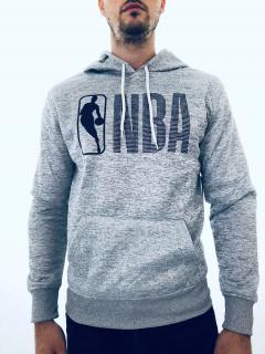 NBA NBA Official Grey stylová licencovaná mikina s kapucí - M / Šedá / NBA