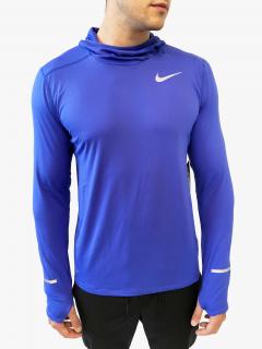 Nike Nike DRI-FIT Running sportovní fialové funkční triko s dlouhým rukávem a kapucí s logem - M / Fialová / Nike