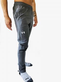 Under Armour Under Armour HeatGear® Fitted sportovní šedé kalhoty s logem - M / Šedá / Under Armour