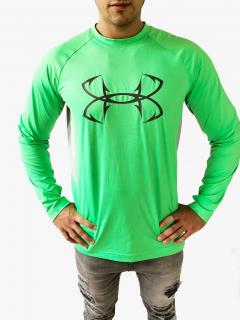 Under Armour Under Armour HeatGear® Green Lime sportovní triko s dlouhým rukávem - L / Zelená / Under Armour