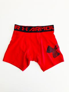 Under Armour Under Armour HeatGear® Royal Red chlapecké sportovní boxerky s nápisy po celém obvodu - S / Červená / Under Armour / Chlapecké