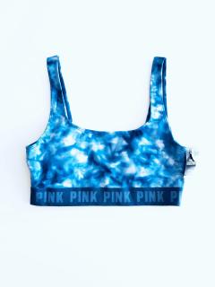 Victoria's Secret Victoria's Secret PINK Ultimate Blue stylová sportovní podprsenka Gym to Swim - M / Modrá / Victoria's Secret