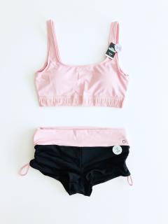 Victoria's Secret Victoria's Secret PINK Ultimate Rosegold sportovní set Gym to Swim pro sport a plavání - S / Rosegold / Victoria's Secret