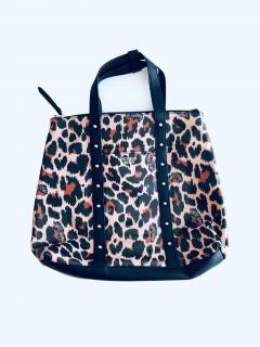Victoria's Secret Victoria's Secret Studded Convertible luxusní kabelka s leopardím vzorem - UNI / Leopard / Victoria's Secret