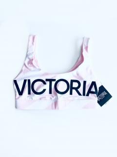 Victoria's Secret Victoria's Secret The Player stylová sportovní podprsenka s nápisem Victoria Sport - S / Růžová / Victoria's Secret