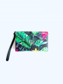 Victoria's Secret Victoria's Secret Wild Jungle ll Black stylová peněženka s motivem džungle a kovovými doplňky zlaté barvy - UNI / Jungle / Victoria's Secret