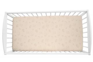 Prostěradlo Sleepee Vintage Animals Cream 120x60 cm