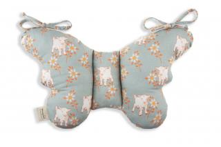 Stabilizační polštářek Sleepee Butterfly pillow Vintage Animals Sky Blue