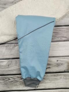 Zimní softshellové kalhoty s BERÁNKEM - Baby blue Velikost: 110