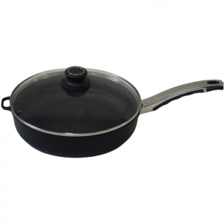 Titanová pánev hluboká s poklicí 24 x 7,5 cm objem 2,6 l BAF GIGANT Newline (model 2023)