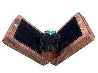 Wook | dřevěná krabička na snubní prsten KINETIC - ořech