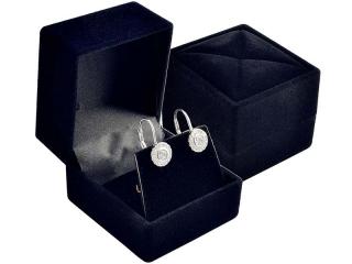 JKBOX Sametová černá krabička Šarm na malou sadu šperků IK059