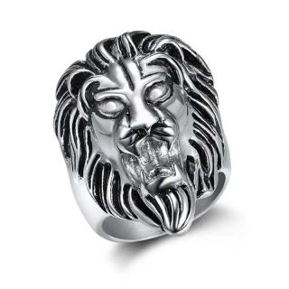 Sam's Artisans Prsten Steel Lion chirurgická ocel IPRM023 Velikost: 69